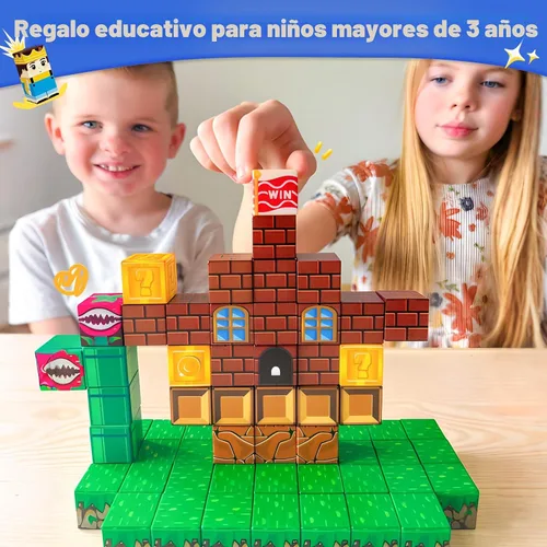 Vista 3 de Soyee Bloques Magnéticos - Juego de Construcción de Mundo Magnético de Mina para Niños Pequeñas Juguetes Sensoriales para Niños y Niñas Edades 3-5