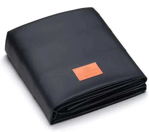 Vista 3 de Funda de mesa de billar de cuero sintético resistente, fundas impermeables y resistentes a desgarros para mesa de billar de 7/8/9 pies (7 pies/negro)