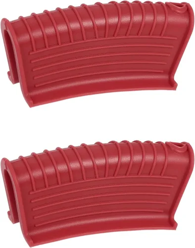 Vista 13 de uxcell Soporte de silicona para mango de sartén caliente, 2 piezas, funda antideslizante resistente al calor para cocina, olla, sartenes, utensilios