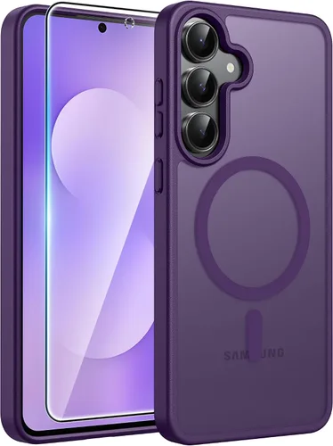 Vista 108 de FNTCASE para Samsung Galaxy Z Fold 7 Estuche Magnético: Funda de Teléfono Celular con Textura Mate Translúcida, Protección contra Caídas de Grado