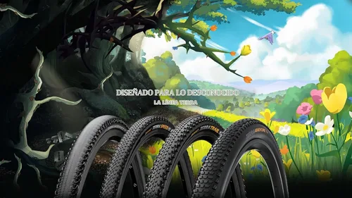 Vista 4 de Continental Terra Speed - Tubeless Gravel Bike Tire Engineered for Speed, Engineered for the Unknown - E25 Ebike Rated - Negro/Transparente