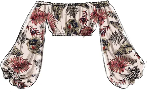Vista 4 de McCall 's Patrones Misses' Tops y pantalones, Y (XSM-SML-MED)