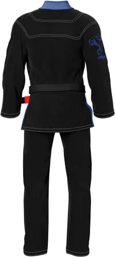 Vista 3 de JAGUAR PRO GEAR - King Series Pro Brazilian Jiu Jitsu Unisex para niños y adultos Kimono Gi uniforme ligero con cinturón
