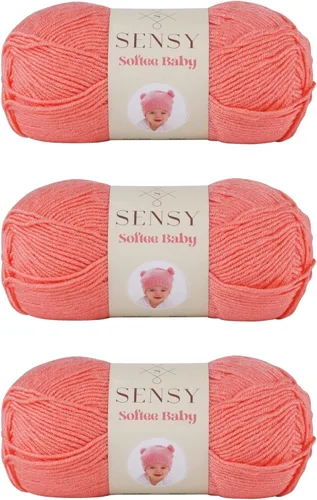 Vista 82 de Sensy Softee Hilo para Bebé, 3.5 oz, 275 yardas, Gauge 3 Light (Almendra)