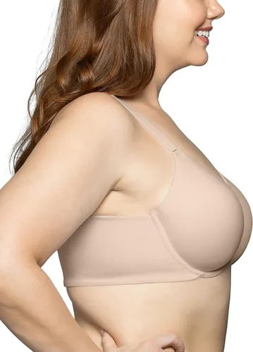 Vista 2 de Vanity Fair Brasier con cierre frontal de figura completa para mujer, suavizado de espalda de belleza, copas ligeramente forradas hasta DDD
