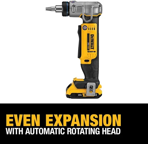 Vista 6 de DEWALT Kit de herramienta expandidor PEX 20V MAX*, 1 pulgada (DCE400D2)