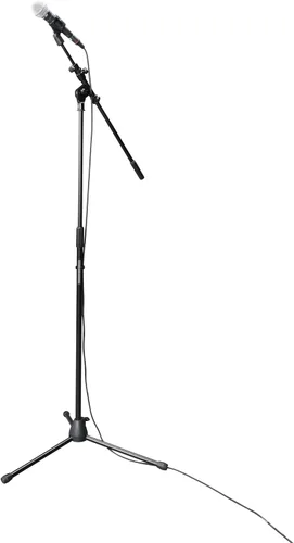 Vista 7 de Gator Frameworks Serie Rok-It Soporte Trípode Telescópico para Micrófono Ajustable con 32" a 62" de Altura y Brazo Extensible, Totalmente Plegable