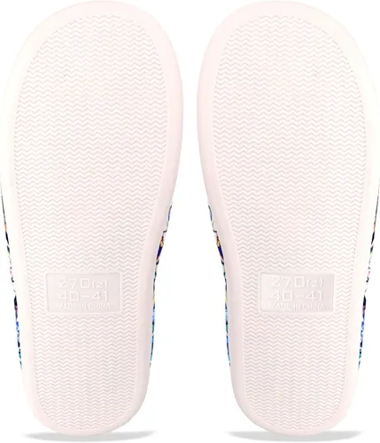 Vista 5 de Roffatide Anime Demon Slayer Fuzzy Slippers House Open Back Slippers Closed Toe Slippers Lightweight Rubber Sole Slippers