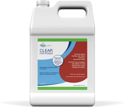Vista 6 de Aquascape Tratamiento de agua transparente para estanques de koi y peces, mezcla de clarificadores para limpiar el agua turbia o descolorida