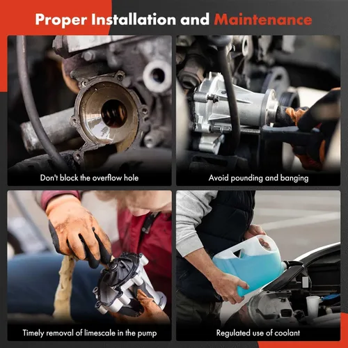 Vista 5 de A-Premium Proxeneta de agua para motor con tubo curvado, juntas tóricas y pernos [compatible con OHV, 8Cyl 7.3L Turbo] Compatible con Ford
