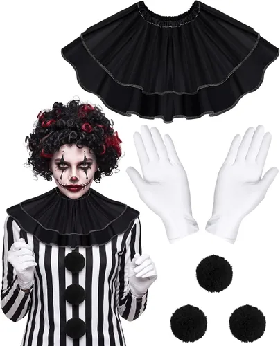 Vista 15 de Jecery 5 piezas de accesorios de payaso disfraz de Halloween Color 4