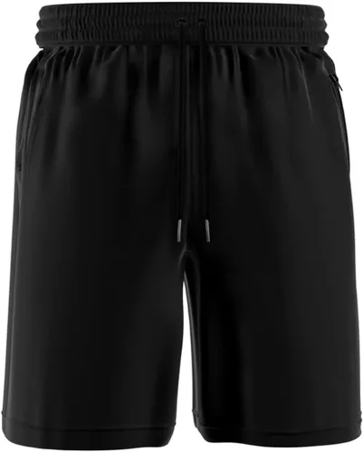 Vista 2 de Pantalones cortos deportivos para hombre con bolsillos con cremallera, pantalones cortos de entrenamiento deportivos de 9 pulgadas para hombre