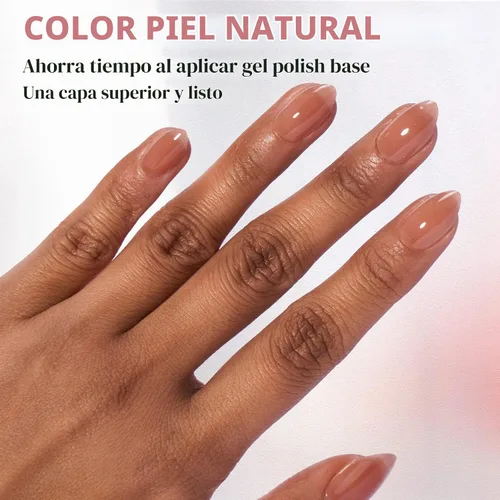Vista 2 de BTArtboxs XCOATTIPS - Uñas postizas a presión, color marrón, gel suave, almendra corta, 160 unidades Lamp-Curable, 4-Week Wear, Salon Quality