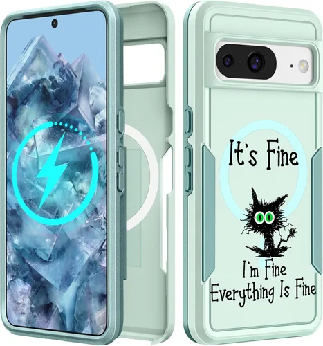 Vista 232 de Funda para Moto G 5G 2024 – Compatible con MagSafe para mujeres y niñas, bonita funda protectora magnética para teléfono, diseño femenino Kawaii