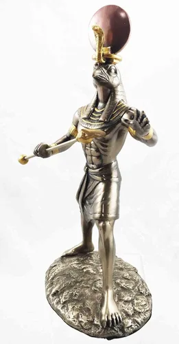 Vista 3 de Regalos y decoración EGYPTIAN SUN SOLAR DEITY RA 11" ESTATUA FIGURINA RE EL CREADOR MIDDAY SUN