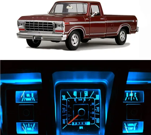 Vista 11 de WLJH - Focos LED superbrillantes azules para panel de instrumentos, velocímetro, tacómetro, lámpara indicadora, kit completo de luces LED