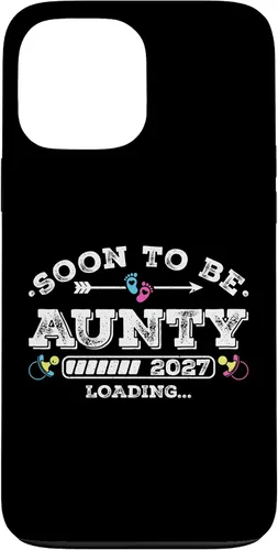 Vista 24 de Soon to Be Aunty 2027 Loading for Pregnancy Announcement Case for iPhone 17