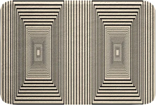 Vista 23 de Feelyou Beige Brown Bathroom Rugs Abstract Geometric Bath Mats Modern Art Bathroom Accessories Floor Doormats 16"x24" Soft Microfiber