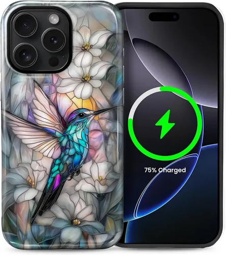 Vista 99 de Funda Compatible con iPhone 13/14 [Compatible con MagSafe] Protección de Doble Capa de Cáscara Dura Híbrida, Funda Magnética Protectora a Prueba