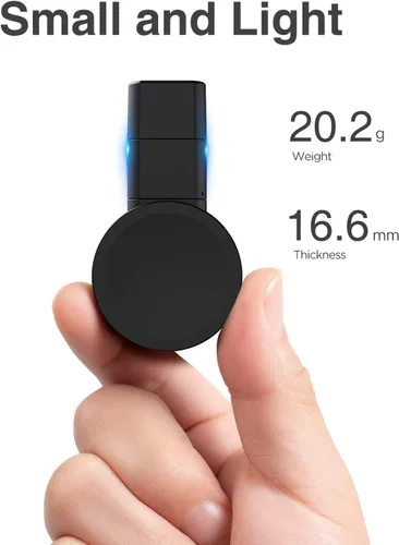 Vista 8 de Cargador de reloj portátil para Galaxy Watch 7/6/6 Classic/5, base de carga de viaje USB giratoria compatible con Galaxy 4 Classic/3 y Active 2