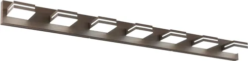 Vista 84 de SineRise - Moderna lámpara LED para tocador de baño (2 luces, 39.4 cm, regulable), iluminación de pared de baño moderna de acrílico cepillado sobre