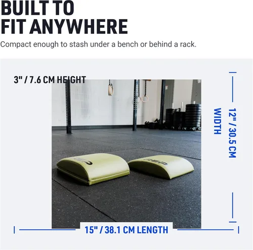 Vista 3 de REP Esterilla de fitness para abdominales Sit Ups Equipo de ejercicio para entrenamiento de núcleo Almohadilla de espuma gruesa para negro