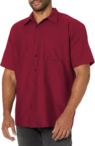 Vista 20 de Camisa de trabajo industrial de manga corta para hombre con alta visibilidad Red Kap Negro