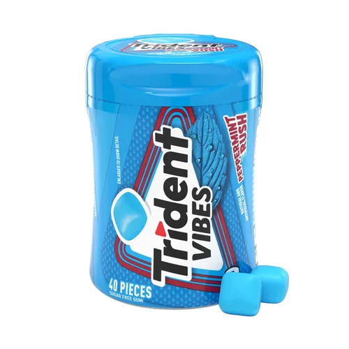 Vista 33 de Trident Vibes SOUR PATCH KIDS Redberry - Goma de mascar sin azúcar, botella de 40 piezas (paquete de 2)