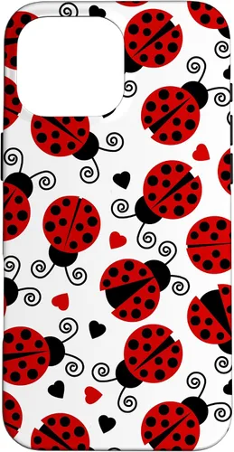 Vista 19 de Carcasa para iPhone 17 de mariquitas y corazones