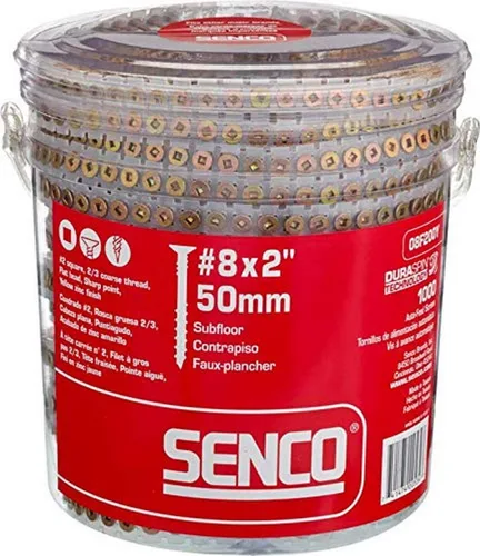 Vista 8 de Senco 08F150Y DuraSpin #8 x 1-1/2-pulgadas, tornillo secuencial de madera a madera, 1,000 unidades.
