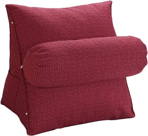 Vista 4 de Cojín triangular de cuña para cama, almohada de cuña para dormir, reflujo ácido, embarazo, respaldo ajustable para cama, almohadas de lectura