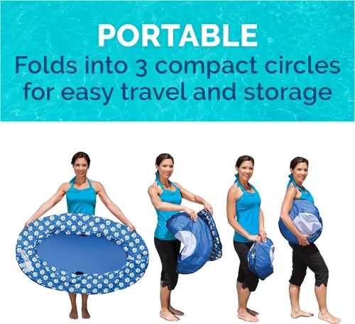 Vista 6 de SwimWays Paddle Paws - Balsa flotante para perros, grande (65 libras y más)