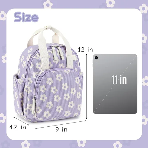 Vista 7 de Bluboon Mochila infantil para niñas y niños de 2 a 4 años, lindas mochilas de 12 pulgadas para preescolar, mochilas para guardería, escuela, viajes