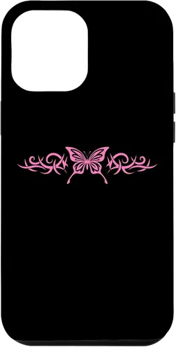 Vista 26 de Pink Butterfly Tattoo Harajuku Grunge Egirl y2k Aesthetic Case for iPhone 17
