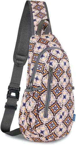 Vista 20 de TITECOUGO Bolso bandolera pequeño, mochila cruzada ligera para hombres y mujeres, bolsa de hombro para deportes y exteriores
