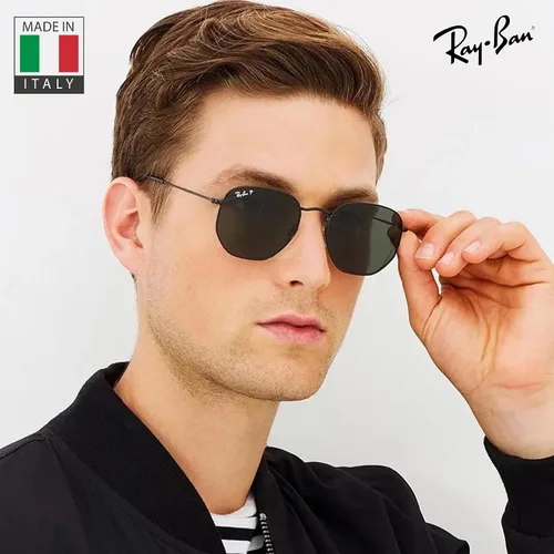 Vista 38 de Ray-Ban RB3548N Lentes planas hexagonales, gafas de sol cuadradas y redondas con kit oficial de gafas