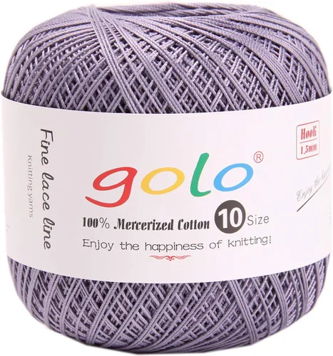 Vista 149 de Golo - 3 bolas de hilo de ganchillo tamaño 10, hilo de crochet para tejer a mano 102