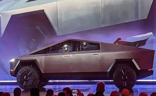 Vista 7 de Silbato cibernético Tesla silbato en forma de camión de metal de acero inoxidable