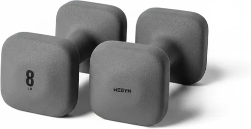 Vista 28 de WeGym Square Dumbbells for Home Gym, Hand Weights for Strength Training