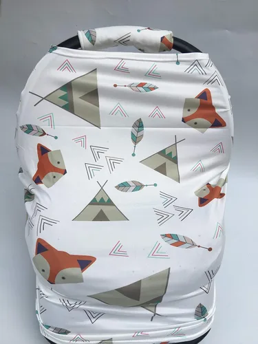 Vista 4 de Rosy Kids Funda elástica para asiento de automóvil infantil, funda de asiento de automóvil de jersey, bufanda elástica de enfermería, cubierta