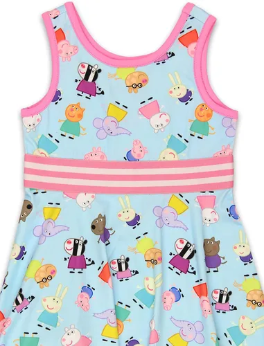 Vista 7 de Peppa Pig Toddler Girls Fit and Flare Ultra Soft Dress