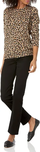 Vista 4 de Tienda Essentials - Suéter de cuello redondo, ligero y de manga larga para mujer (disponible en talla extragrande)