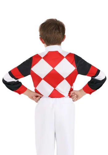 Vista 2 de Disfraz de Camisa de Jockey Roja para Niños Multicolor