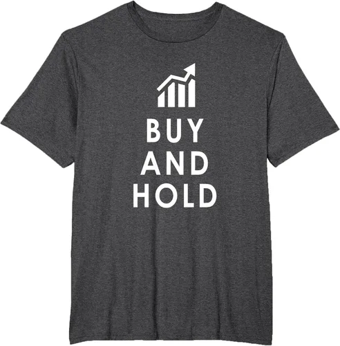 Vista 49 de Stocks Investing Buy and Hold Investor T-Shirt Asphalt Grey
