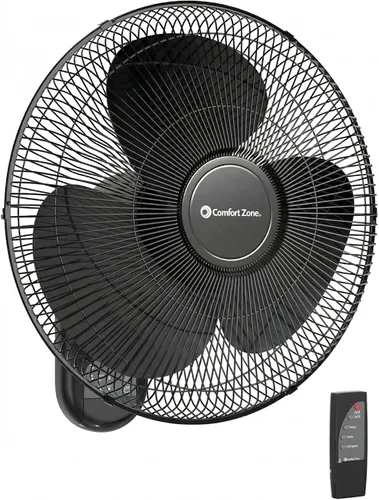 Vista 7 de COMFORT ZONE Ventilador oscilante de montaje en pared de 16 pulgadas con cadena de tracción, color negro