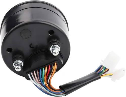 Vista 8 de Acouto Velocímetro tacómetro para motocicleta 12000RPM universal motocicleta retroiluminación LED tacómetro digital velocímetro medidor MPH DC 12V