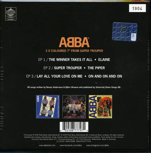 Vista 2 de Super Trouper Singles Multicolor 3 x Single