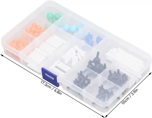 Vista 6 de Kit de modelo molecular de química, color vibrante fácil de desmontar Modelo de estructura molecular PP educativo interesante para la clase