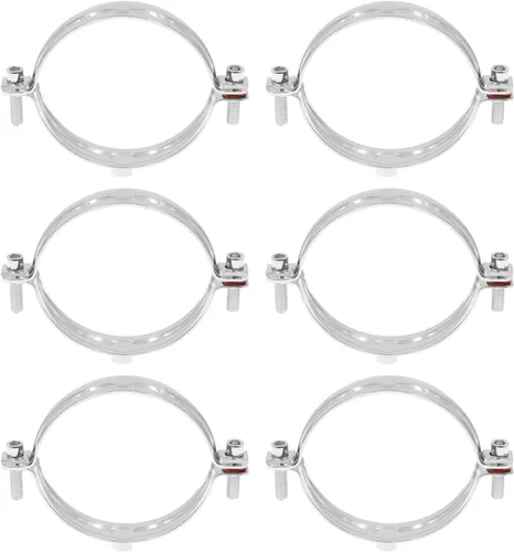 Vista 9 de Gancho de anillo de acero inoxidable 304, abrazadera para colgar tubos, soporte de tubo de pared ajustable, colgador de tubo de anillo dividido