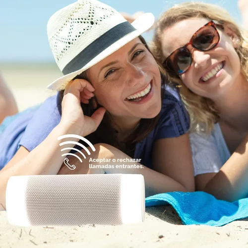 Vista 9 de iJoy Altavoz inalámbrico con 10 horas de reproducción: IP66 impermeable, resistente al polvo, resistente a la intemperie, altavoz Bluetooth Tiki